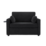 Sleeper Sofa With Foldable Mattress, USB Ports, Side Table & Storage Pocket - Furniture Home Direct