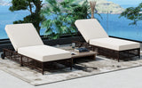 Outdoor Lounge Chair - Beige - Furniture Home Direct