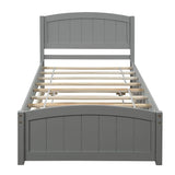 Platform Bed & Headboard, Footboard And Wood Slat Support - Furniture Home Direct