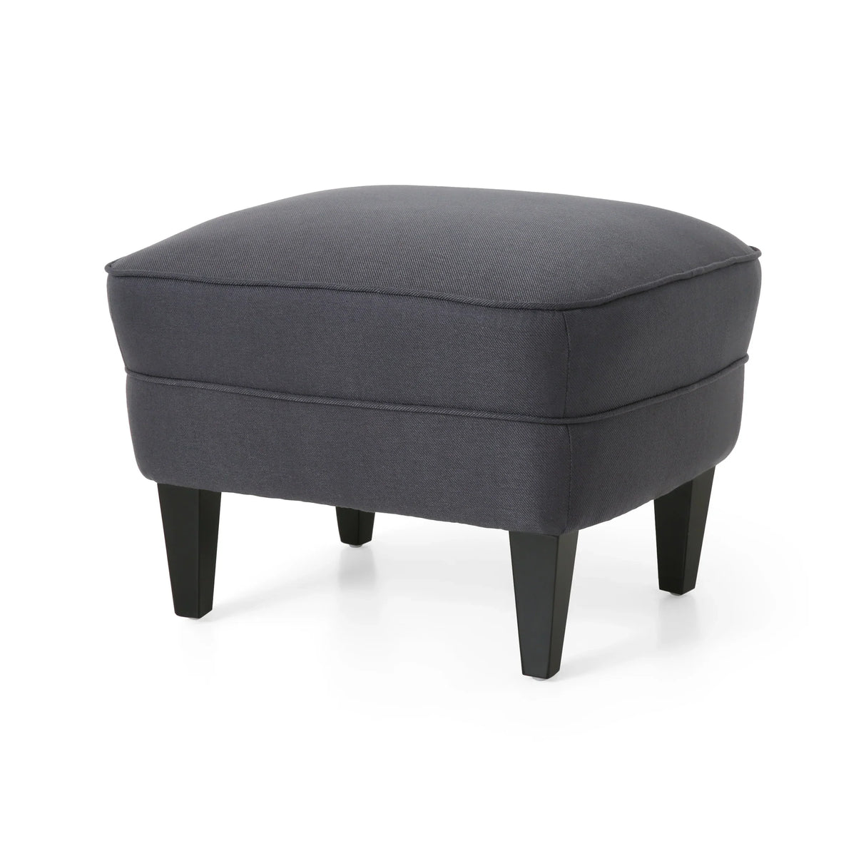 Club Chair and Ottoman Tufted Set with Nailhead Gray - Furniture Home Direct