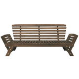 Outdoor Sofa with Adjustable Armrests - Beige - Furniture Home Direct