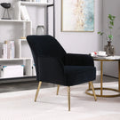 Modern Mid-Century Chair Tufted Sherpa Armchair For Living Room Bedroom Office - Furniture Home Direct