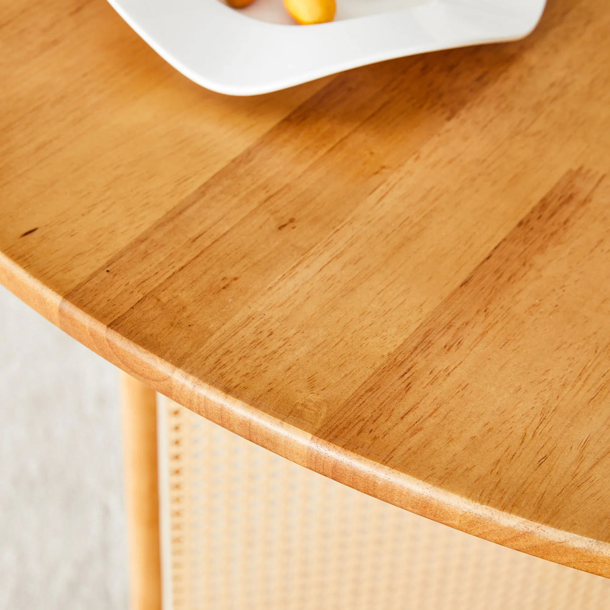 Round Dining Table Solid Wood Countryside Retro Natural - Furniture Home Direct