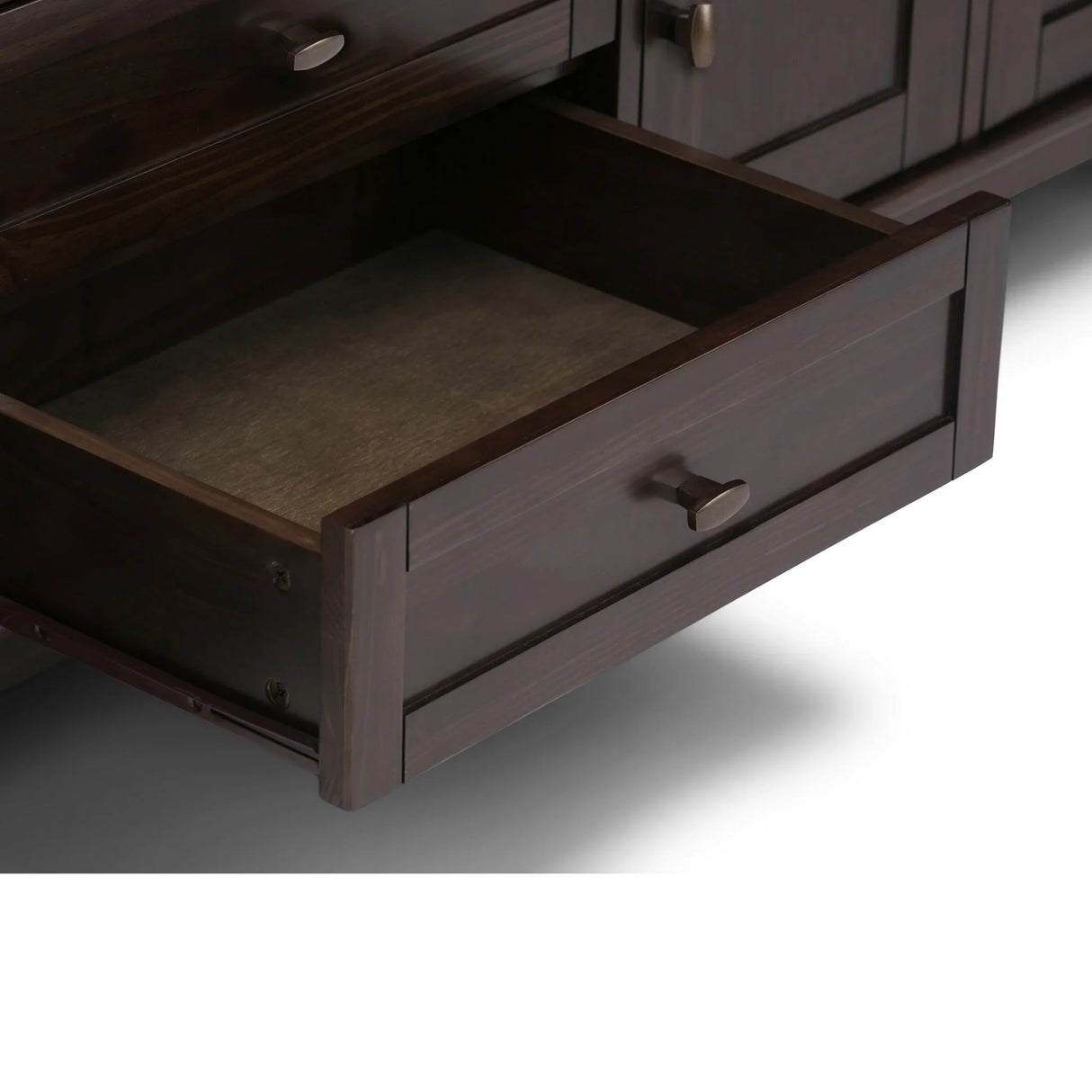 Warm Shaker - TV Media Stand Handcrafted - Tobacco Brown - Furniture Home Direct