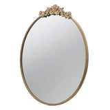 Classic Design Mirror With Baroque Inspired Frame For Bathroom, Entryway Console Lean Against Wall - Furniture Home Direct