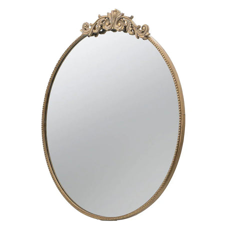 Classic Design Mirror With Baroque Inspired Frame For Bathroom, Entryway Console Lean Against Wall - Furniture Home Direct