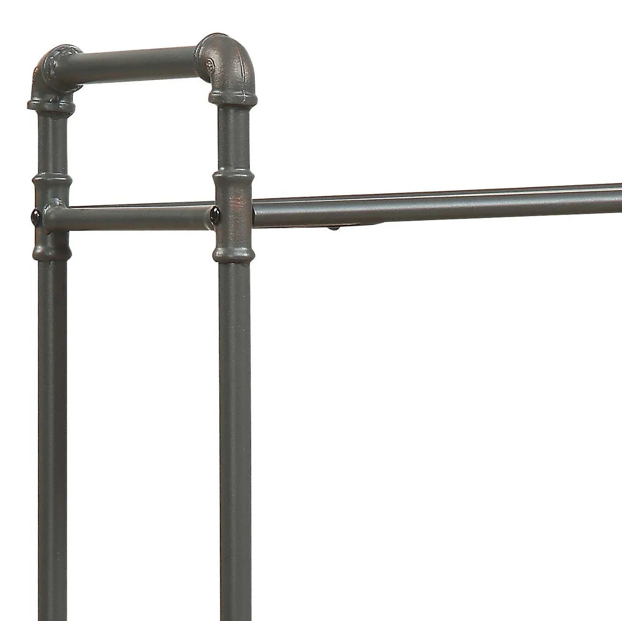 Itzel - Antique Bookshelf - Gray / Oak - Furniture Home Direct
