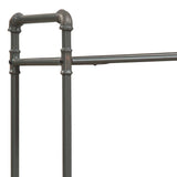 Itzel - Antique Bookshelf - Gray / Oak - Furniture Home Direct