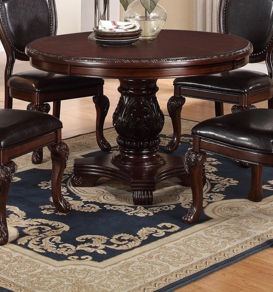 Classic Formal Dining Room Table And 4 Side Chairs - Furniture Home Direct