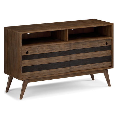 Clarkson - TV Stand - Rustic Natural Aged Brown - Furniture Home Direct