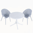 Modern Lounge Chair Set With Round Table