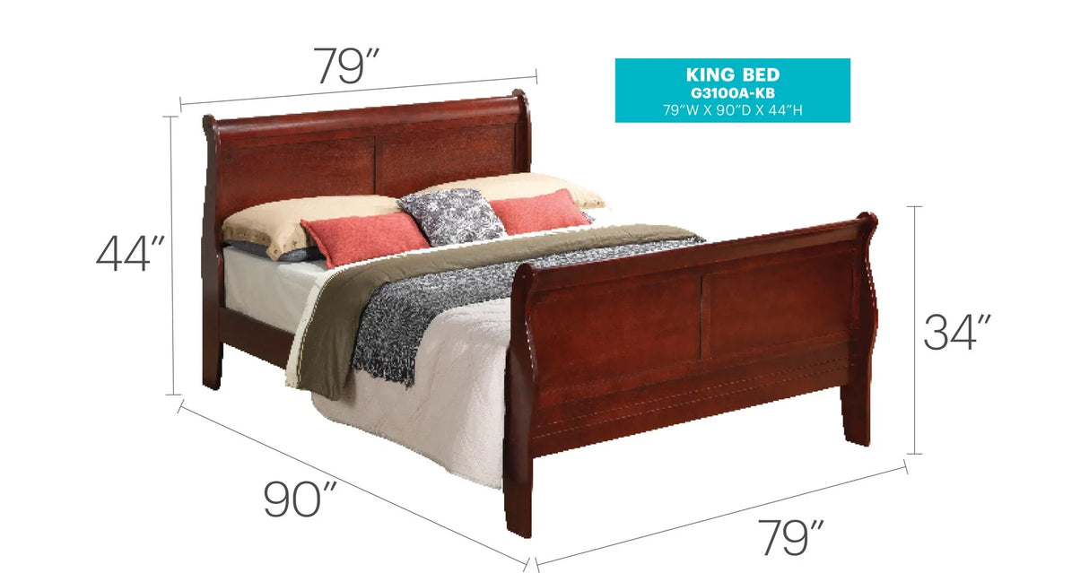 Panel Sleigh Bed - Furniture Home Direct