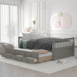 Twin Size Daybed With Trundle And Drawers - Furniture Home Direct