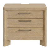 Clove - 3 Drawer Nightstand - Tan - Furniture Home Direct
