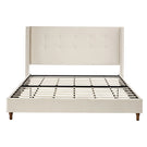 Peyton - Upholstered Bed With 54" High Headboard, Traditional Hand Buttoned Tufting - Furniture Home Direct