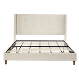 Peyton - Upholstered Bed With 54" High Headboard, Traditional Hand Buttoned Tufting - Furniture Home Direct