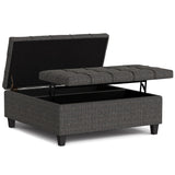 Harrison - Upholstered Coffee Table Storage Ottoman - Furniture Home Direct