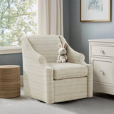 Justin - Swivel Glider Chair With 360 Degree Rotation - Tan - Furniture Home Direct