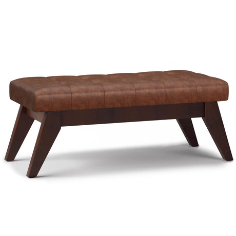 Draper - Upholstered Mid Century Tufted Ottoman Bench - Furniture Home Direct