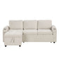 Convertible L Shaped Sofa Couch With Storage, Cup Holders, USB Ports - Furniture Home Direct