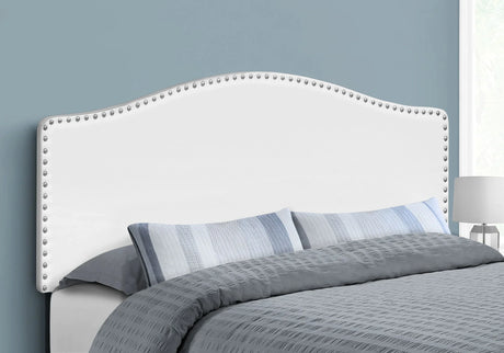 Queen Size, Bed Headboard Only, Upholstered, Transitional - White - Furniture Home Direct