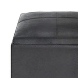 Rockwood - Upholstered Cube Storage Ottoman With Tray - Furniture Home Direct