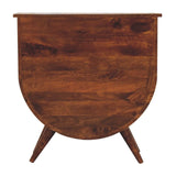 Agra - Bedside Table - Chestnut - Furniture Home Direct