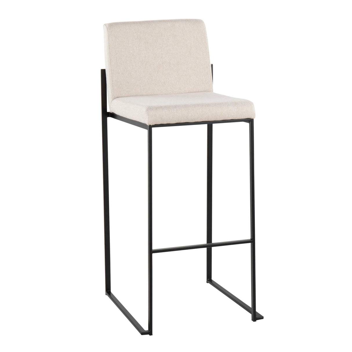 Fuji - Contemporary High Back Barstool Elegant Design - Furniture Home Direct