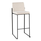 Fuji - Contemporary High Back Barstool Elegant Design - Furniture Home Direct