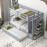 Bunk Bed With Trundle And Staircase - Furniture Home Direct