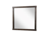 Square Mirror With Knotty - Brown - Furniture Home Direct