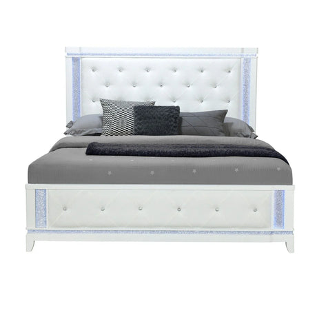 Adalid - Contemporary Bed With LED Lights - Furniture Home Direct