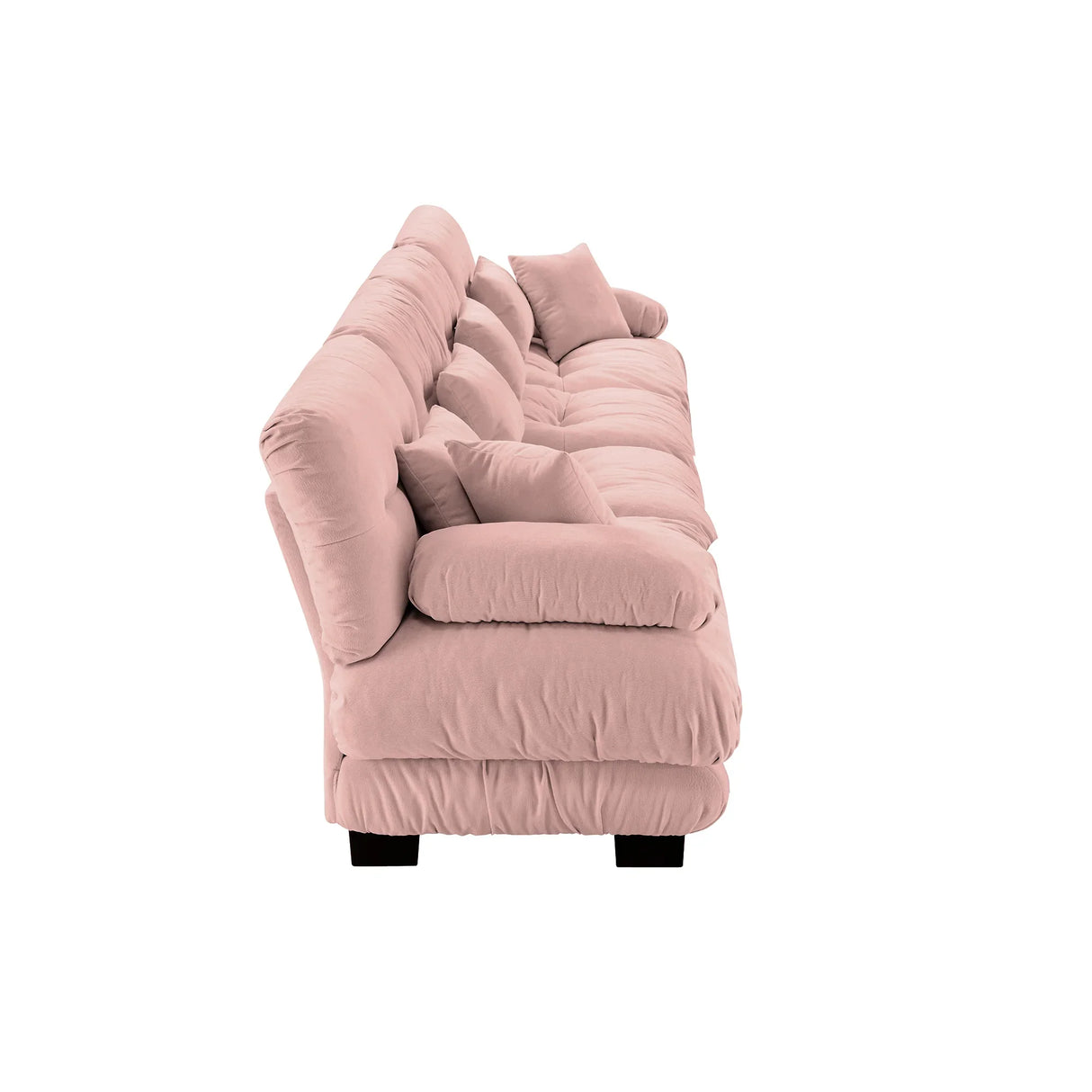 Chenille Sofa - Pink - Furniture Home Direct