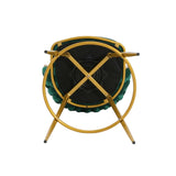 Counter Height Stools Tufted Velvet Gold Frame Green - Furniture Home Direct