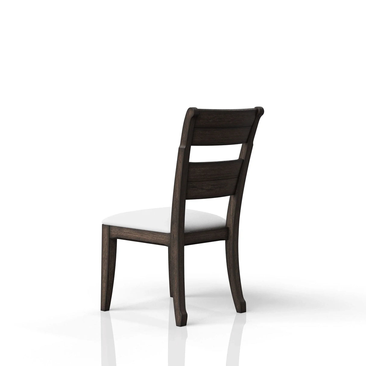 Upholstered Seat Side Chair - Chocolate - Furniture Home Direct