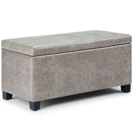 Dover - Upholstered Storage Ottoman Bench - Furniture Home Direct