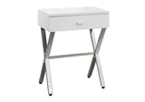 Accent Side X Table, Storage Drawer, Contemporary & Modern - Furniture Home Direct
