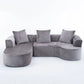 Modular Sectional Sofa With L Shape Chaise With Deep Seat - Furniture Home Direct