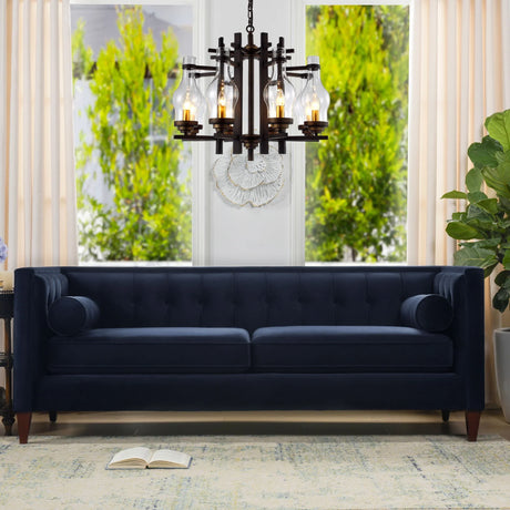 Jack - Modern Tuxedo Tufted Sofa - Furniture Home Direct