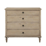 French Inspired Small Dresser - Wire Brushed Light Natural - Furniture Home Direct
