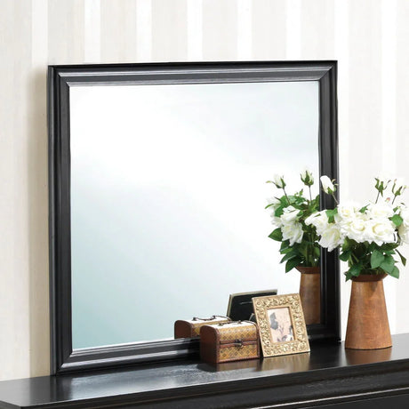 Elegant Traditional Wall Mirror - Black - Furniture Home Direct