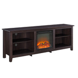 Modern Transitional 3 Shelf Open Storage 70" TV Stand For 80" TVs - Furniture Home Direct