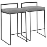 Fuji - Contemporary Style Stackable Counter Stool - Furniture Home Direct