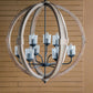 Chandelier, Hanging Light Fixture With Adjustable Chain For Kitchen, Bulb Not Included - Furniture Home Direct