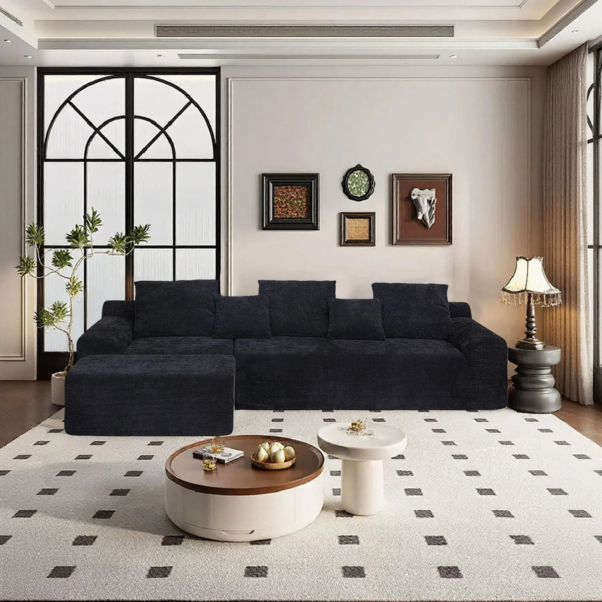 Modern L Shaped Sectional Sofa With Adjustable Configurations - Furniture Home Direct