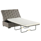 Convertible Folding Sofa Bed Ottoman With Memory Mattress And Tufted Design - Furniture Home Direct