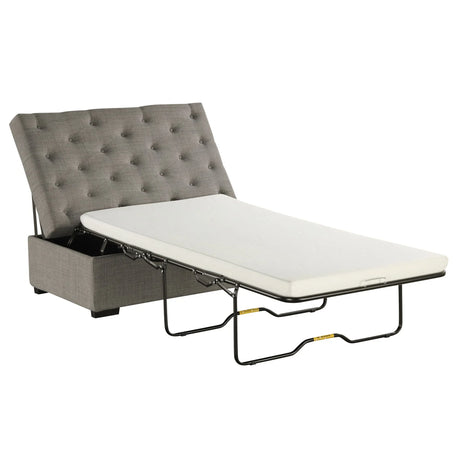 Convertible Folding Sofa Bed Ottoman With Memory Mattress And Tufted Design - Furniture Home Direct