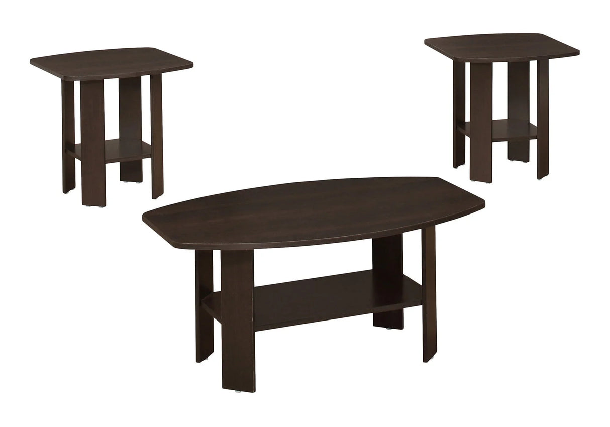 Transitiona Coffee Table Set (Set of 3) - Espresso - Furniture Home Direct