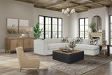 Channel - Armless Loveseat - Off White - Furniture Home Direct