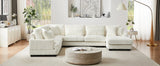 Sectional Sofa U Shaped Oversized With Chaise Beige - Furniture Home Direct